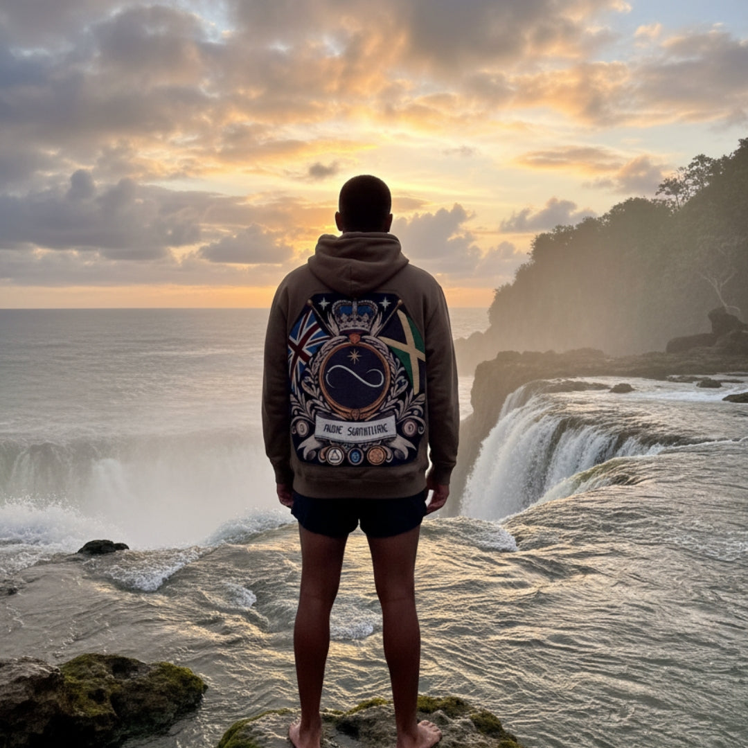 Theta Coat Of Arms Tapestry Hoodie