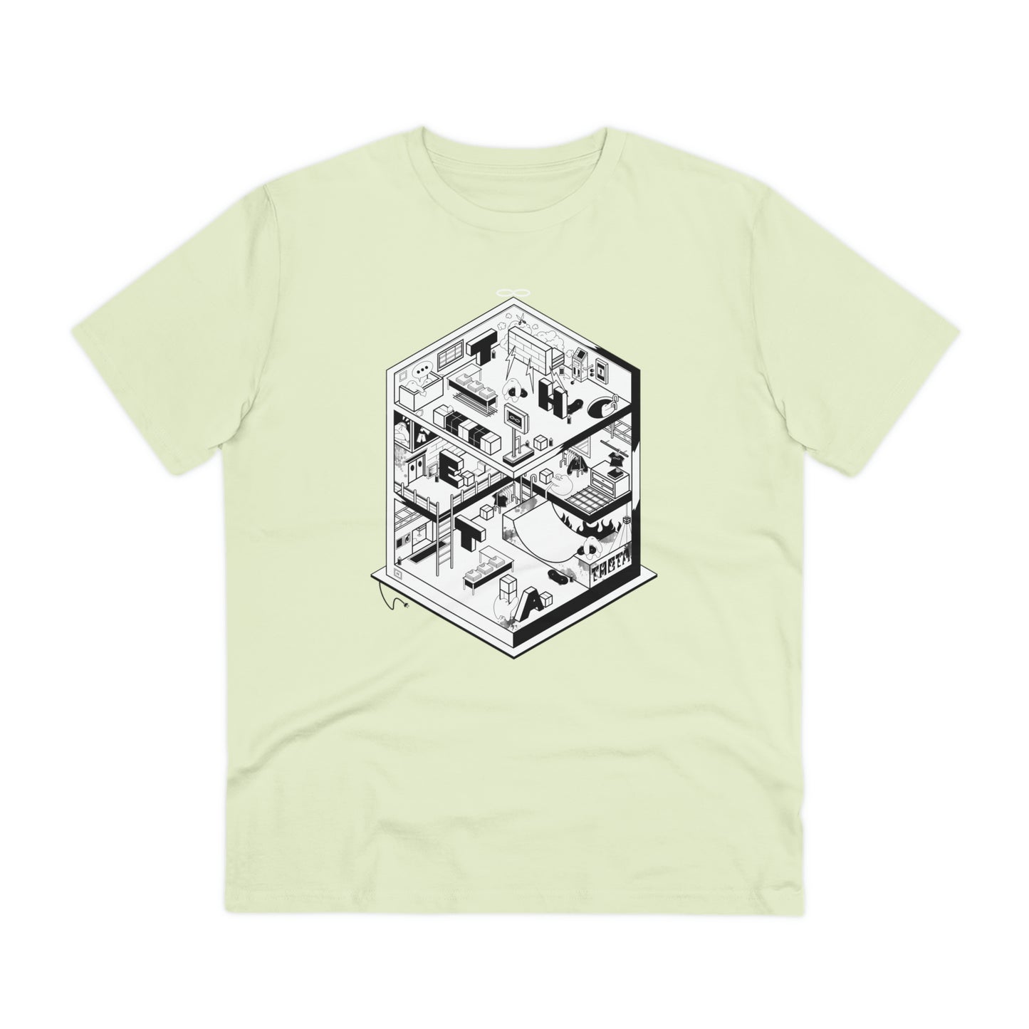 Theta Factory Graphic T-Shirt-mint