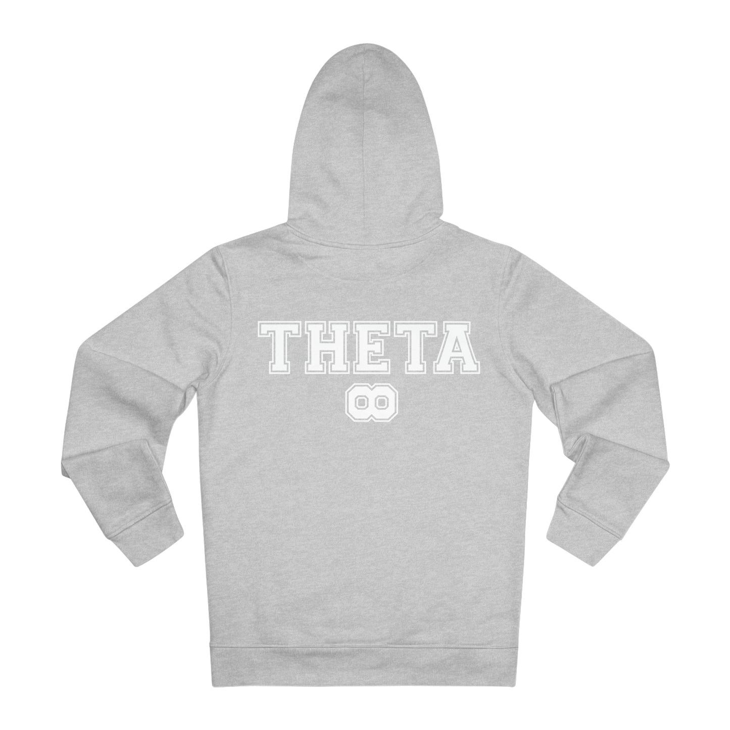 Theta University Hooded Sweatshirt-grey