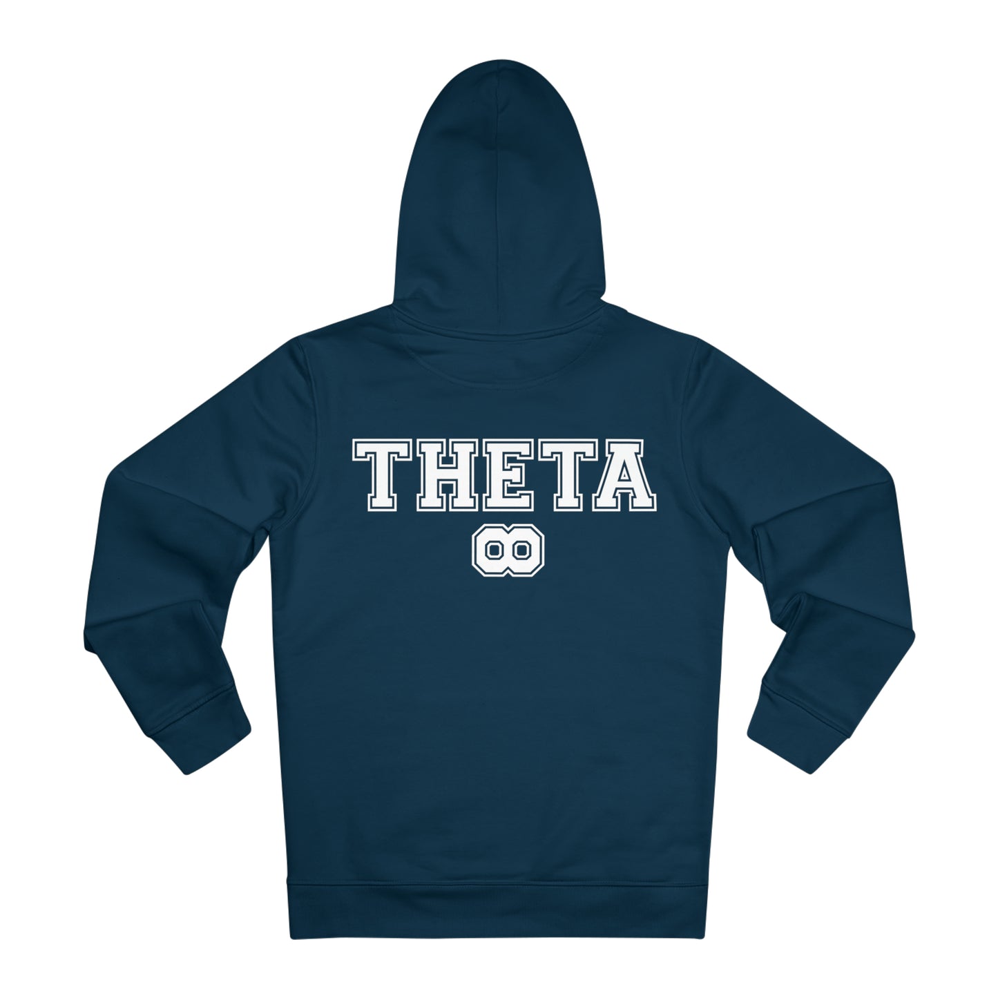 Theta University Hooded Sweatshirt-blue