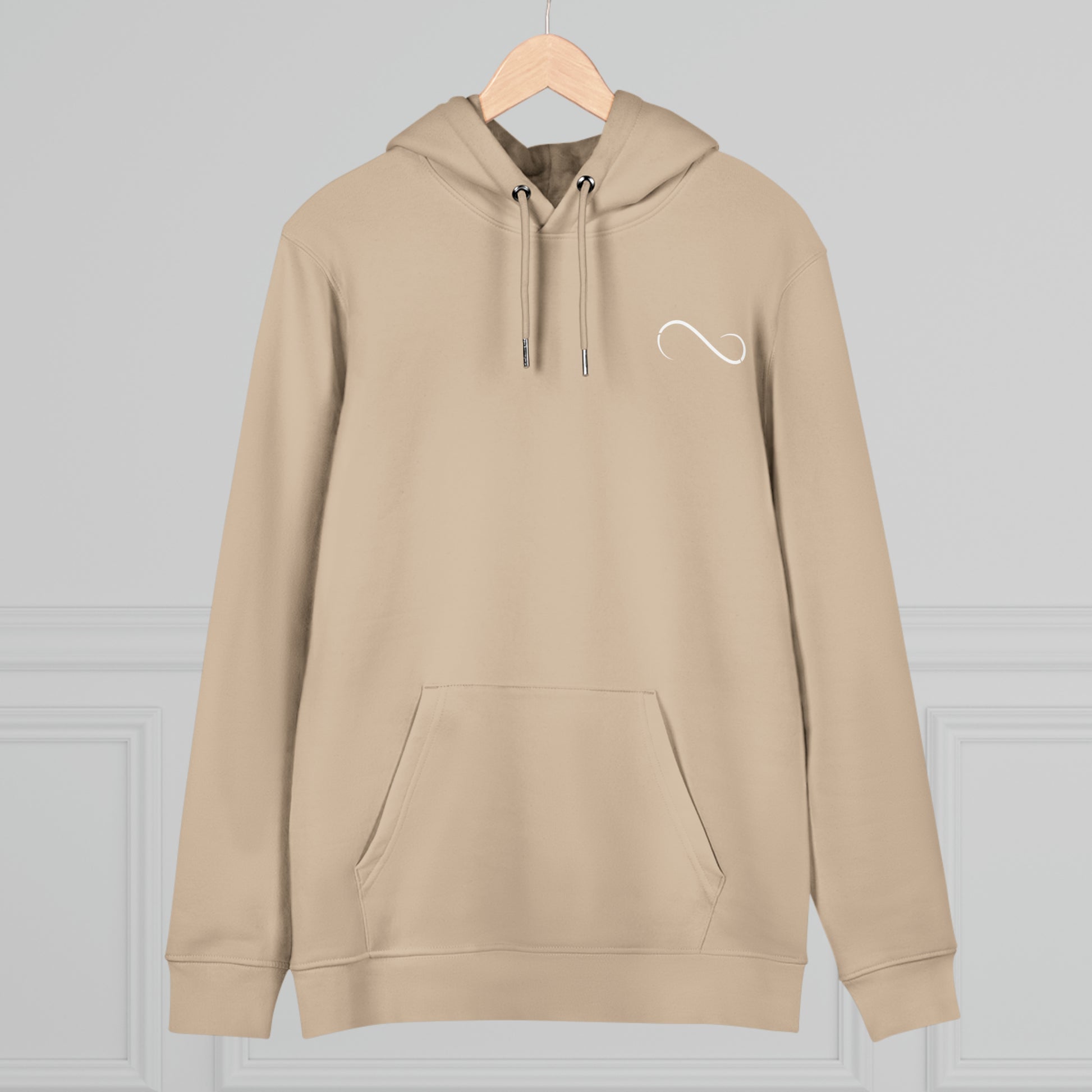 Theta Essential Hoodie Sweatshirt-hang-sand