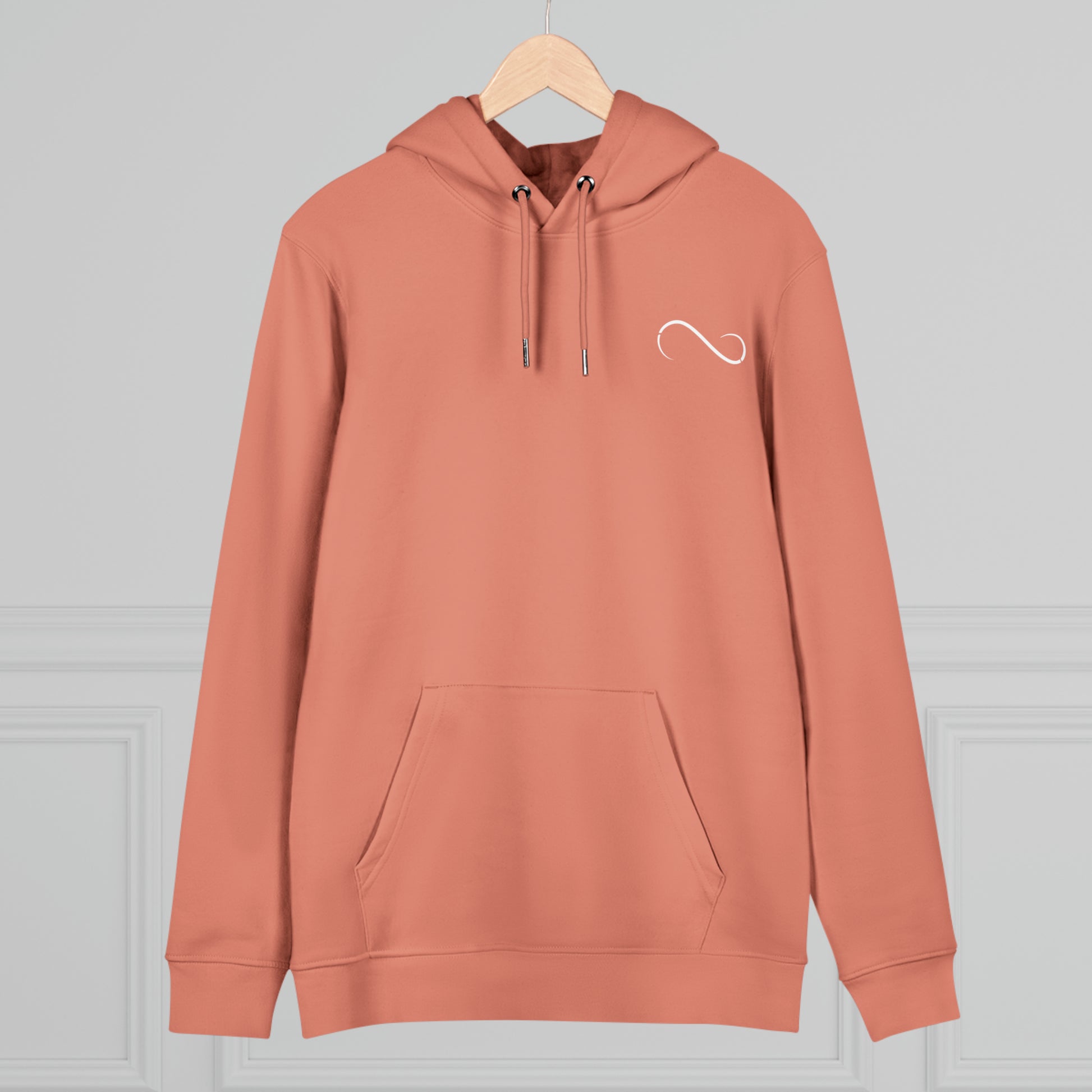 Theta Essential Hoodie Sweatshirt-peach