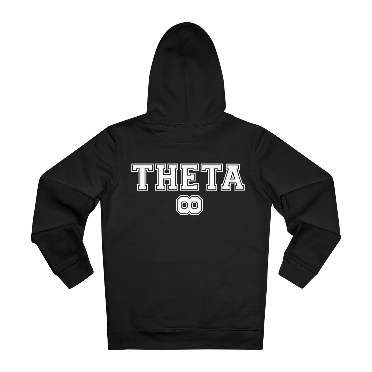 Theta University Hooded Sweatshirt-black