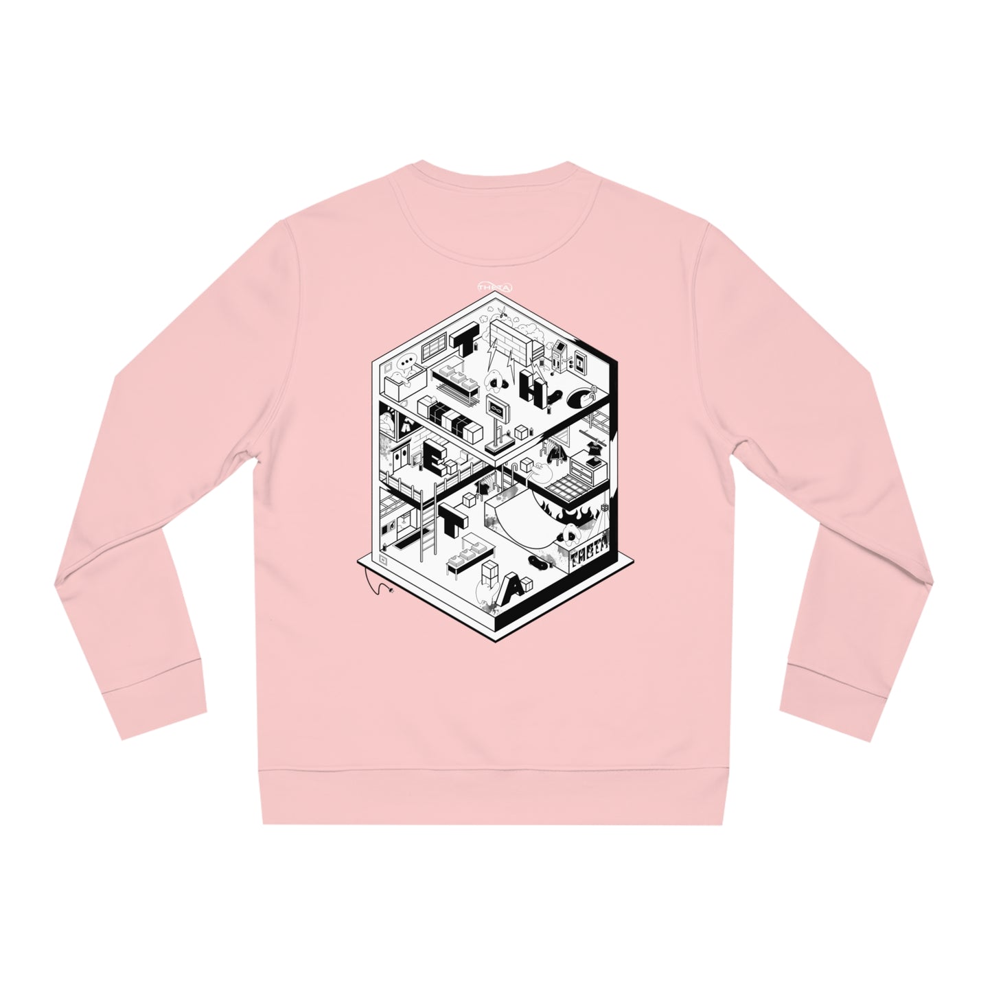 Theta Factory Graphic Sweatshirt-pink