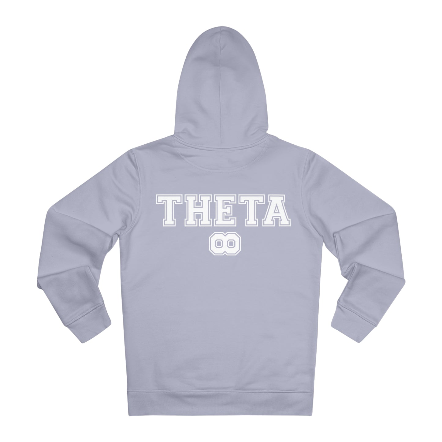 Theta University Hooded Sweatshirt-grey