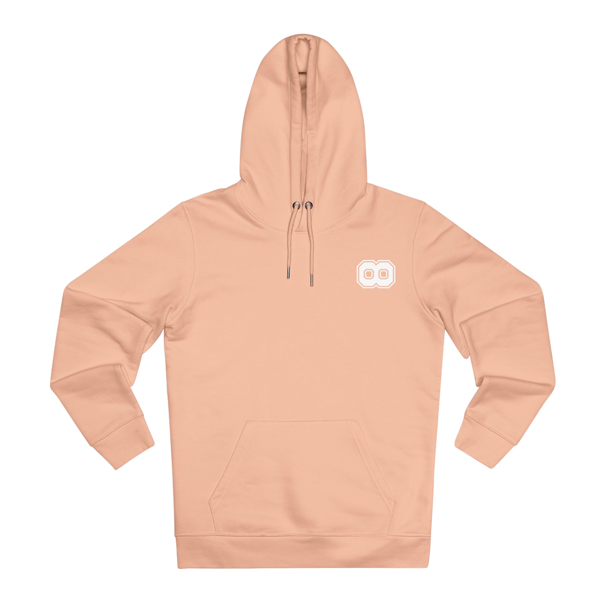 Theta University Hooded Sweatshirt-soft-peach