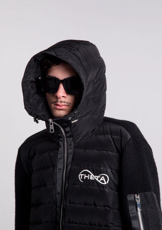 Theta Technical Wool Puffer Cardigan