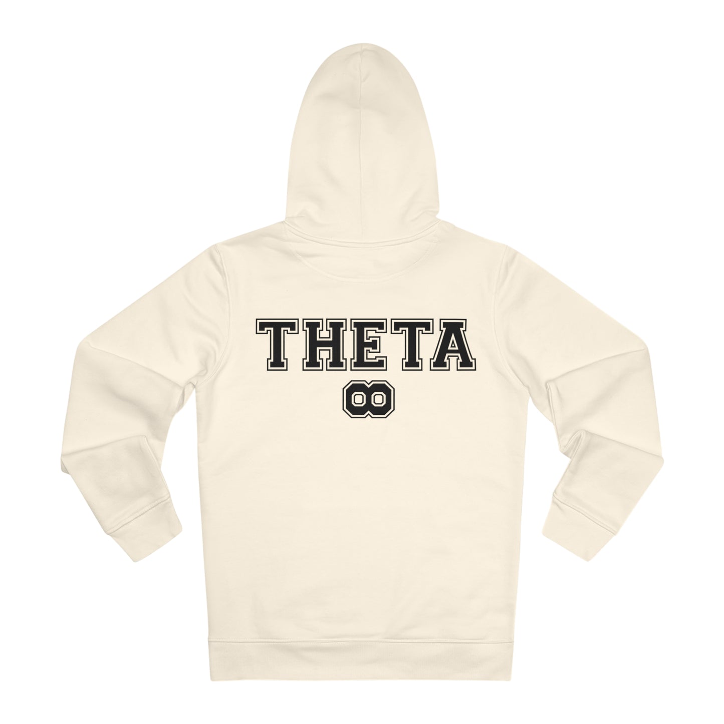 Theta University Hooded Sweatshirt-cream
