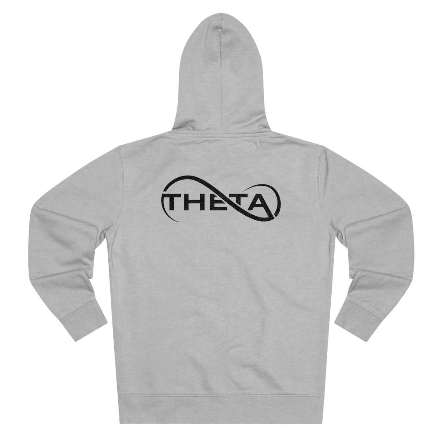 Theta Essential Zip-up Hoodie Sweatshirt-back