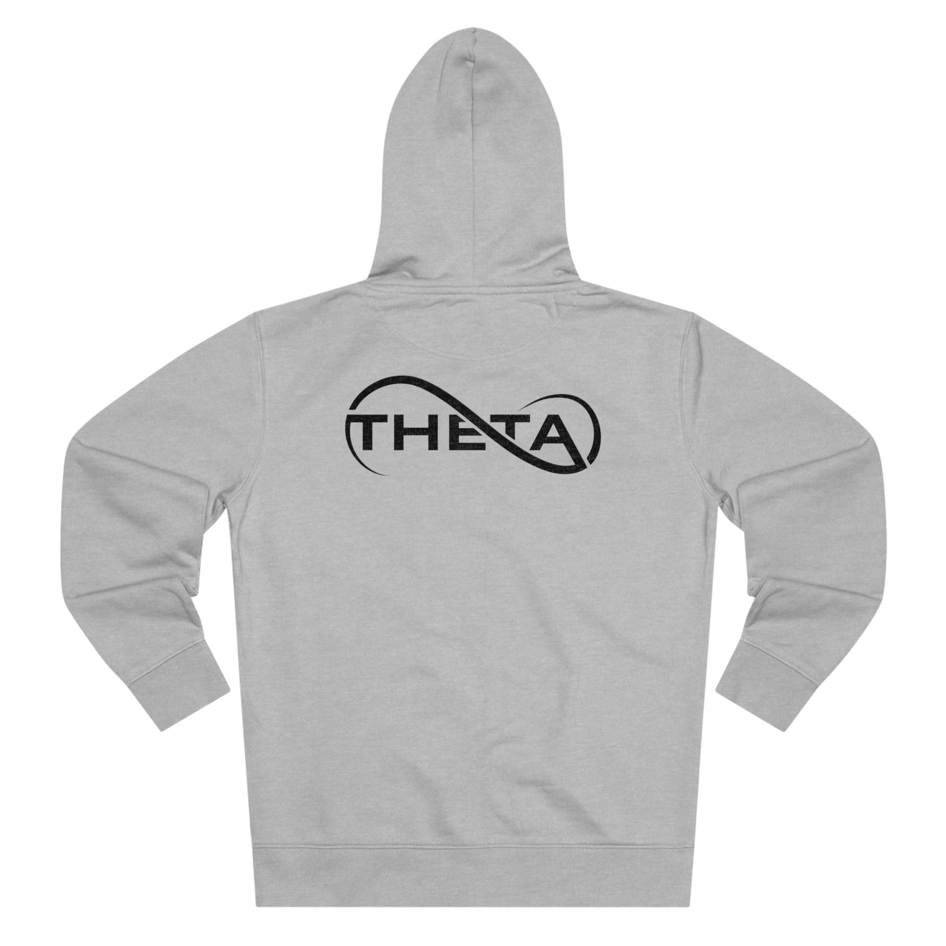 Theta Essential Zip-up Hoodie Sweatshirt-back