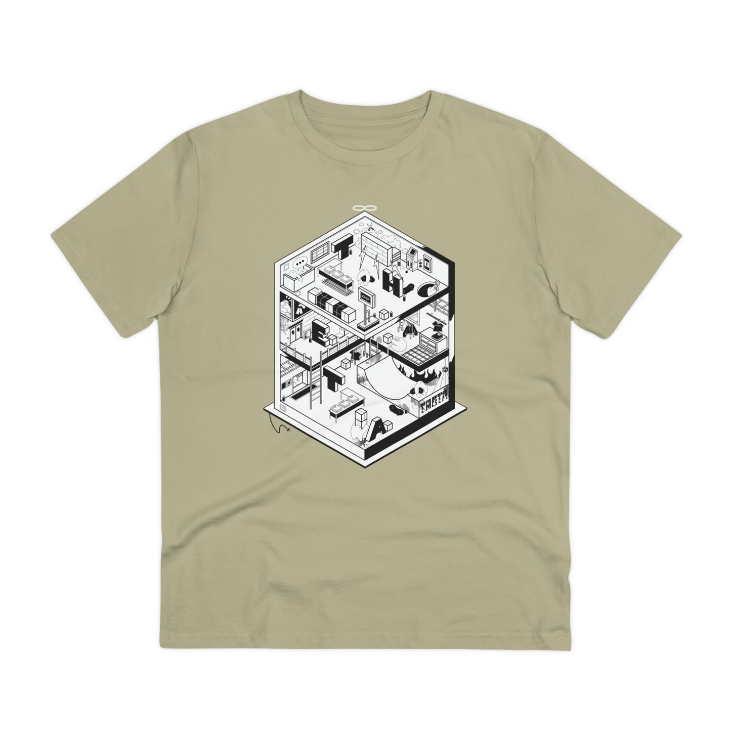 Theta Factory Graphic T-Shirt-sage