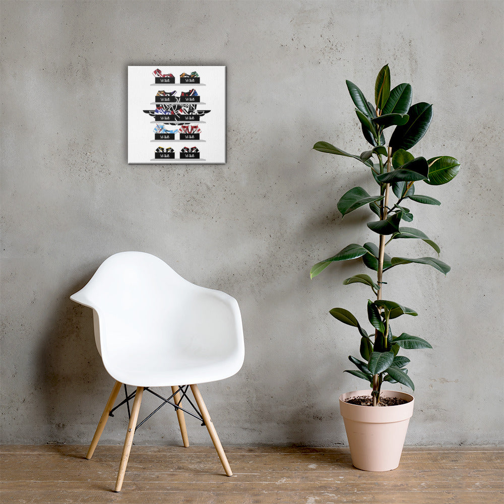 Jordan 1's Wall 2 Wall Sneaker Canvas