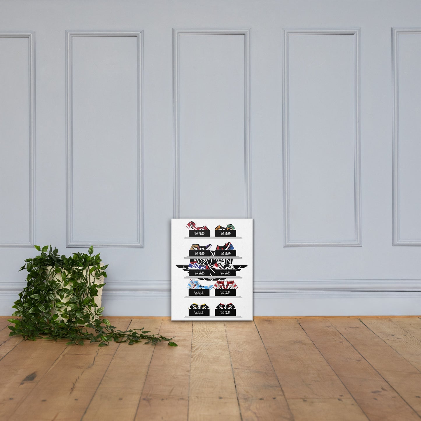 Jordan 1's Wall 2 Wall Sneaker Canvas