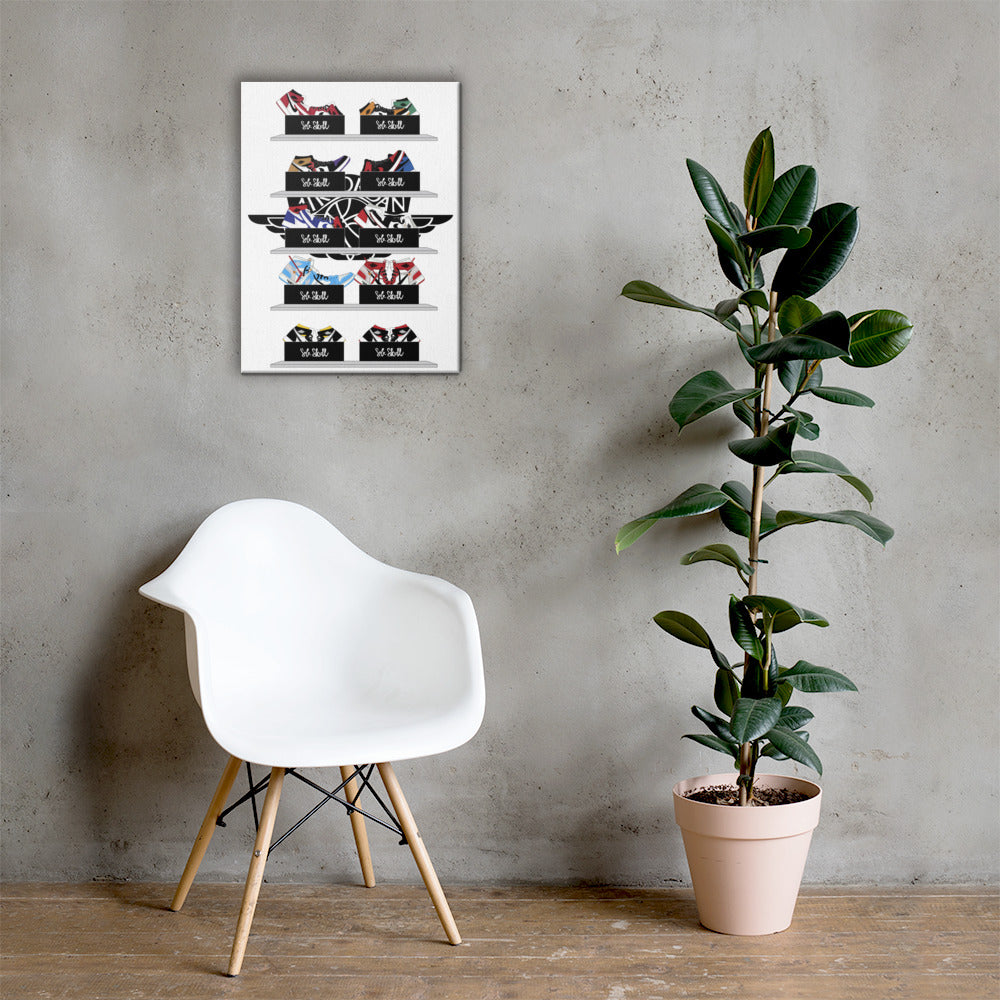 Jordan 1's Wall 2 Wall Sneaker Canvas