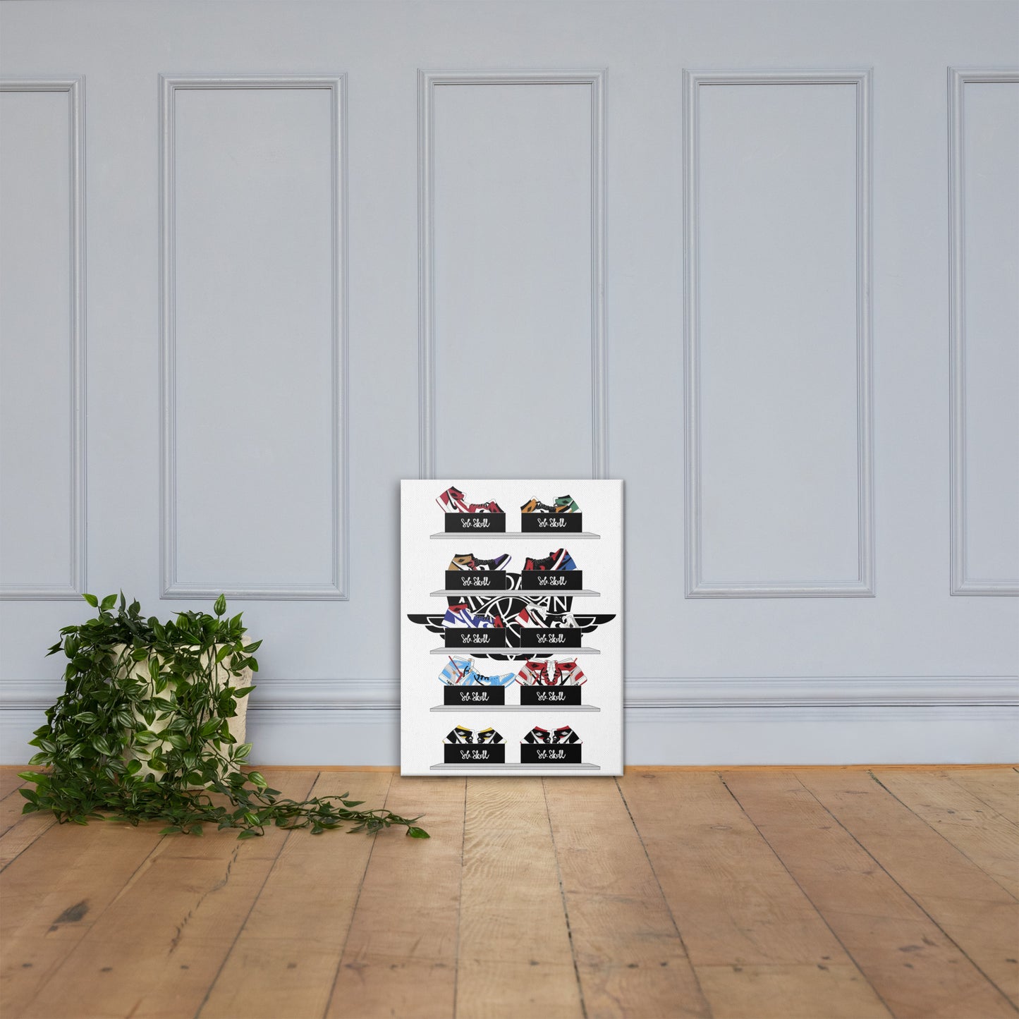 Jordan 1's Wall 2 Wall Sneaker Canvas