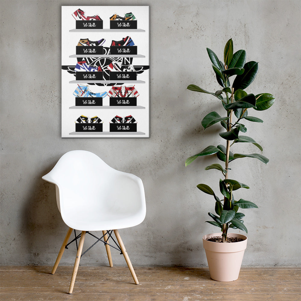 Jordan 1's Wall 2 Wall Sneaker Canvas
