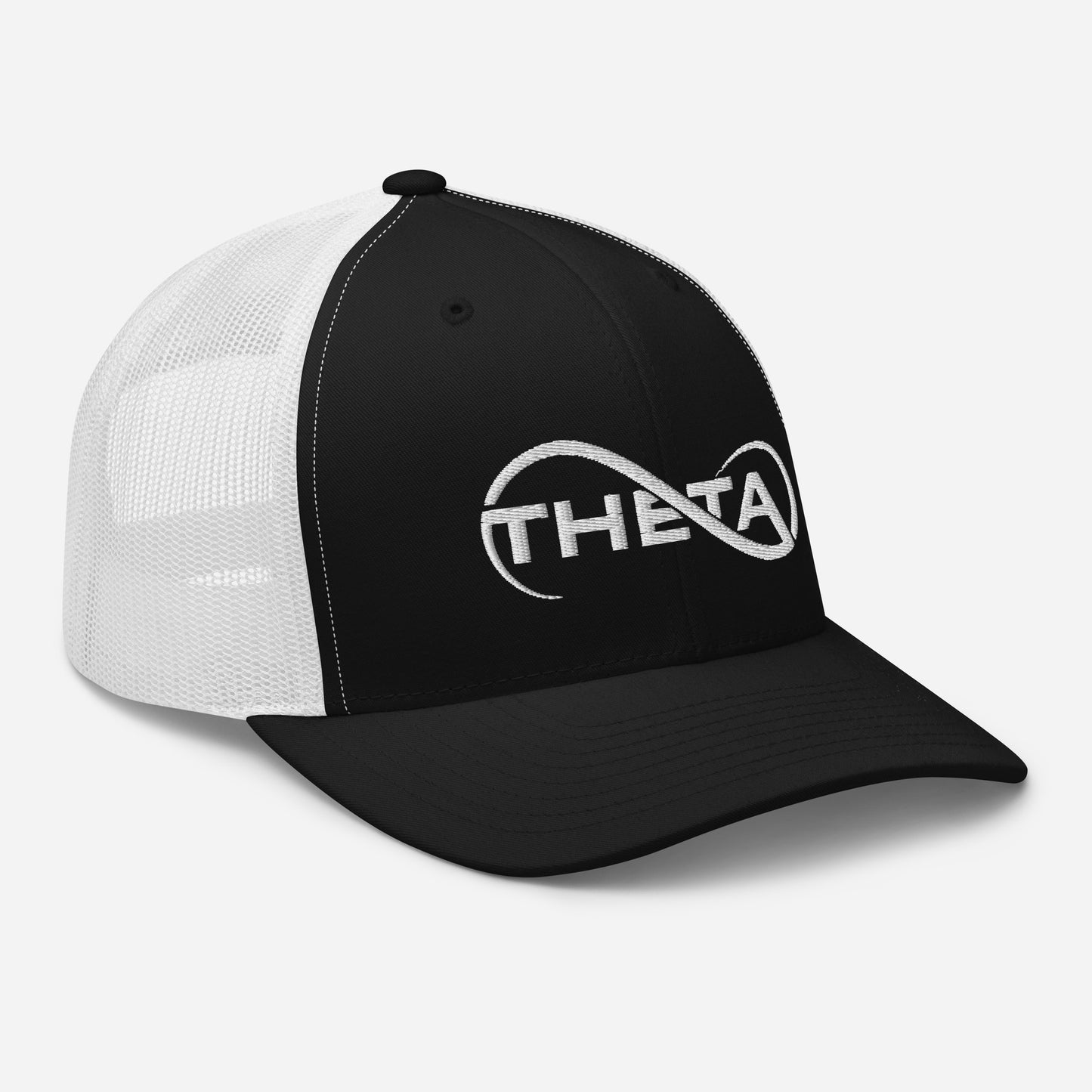THETA Classic Mix Mesh Trucker Cap black white