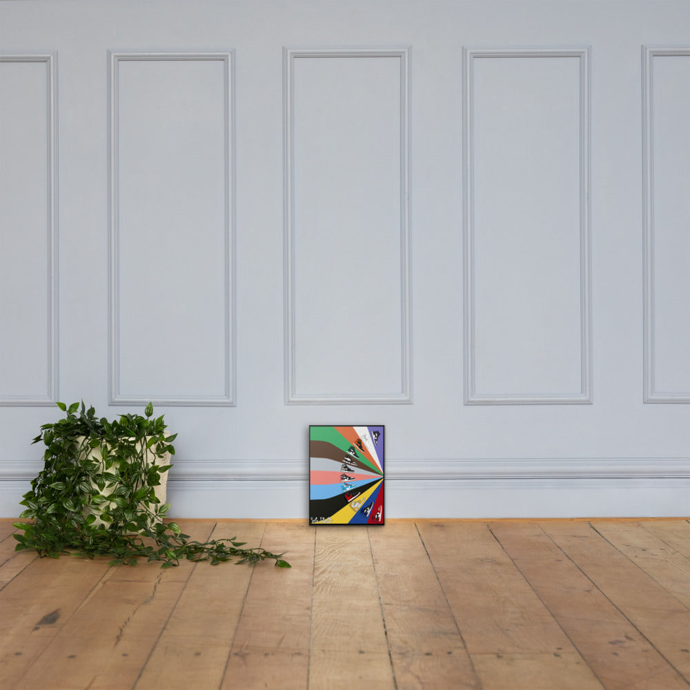 Air Jordan 1 Colour Block Canvas Art3