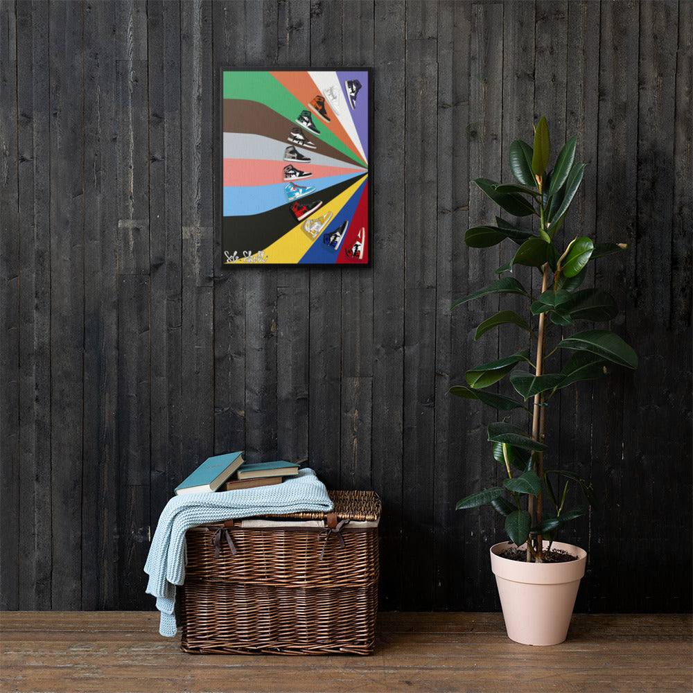 Air Jordan 1 Colour Block Canvas Art1
