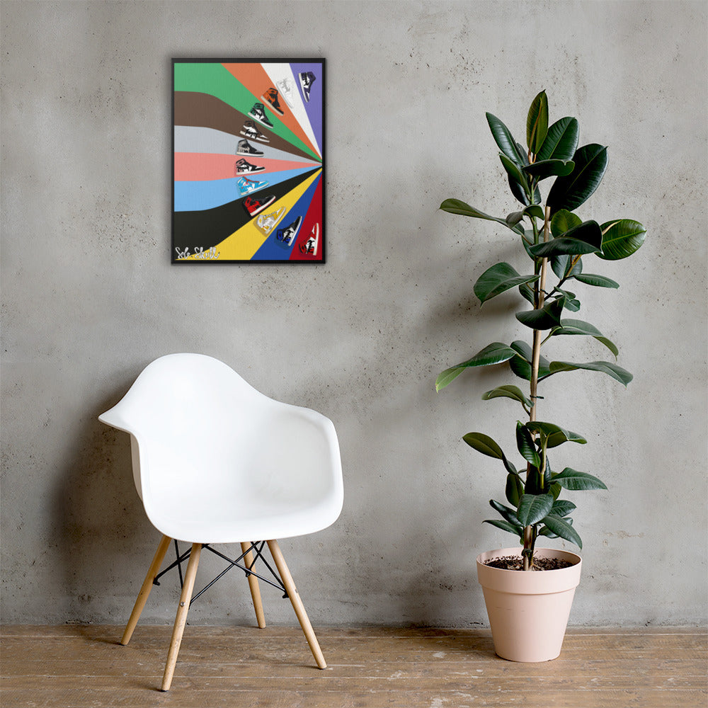 Air Jordan 1 Colour Block Canvas Art6