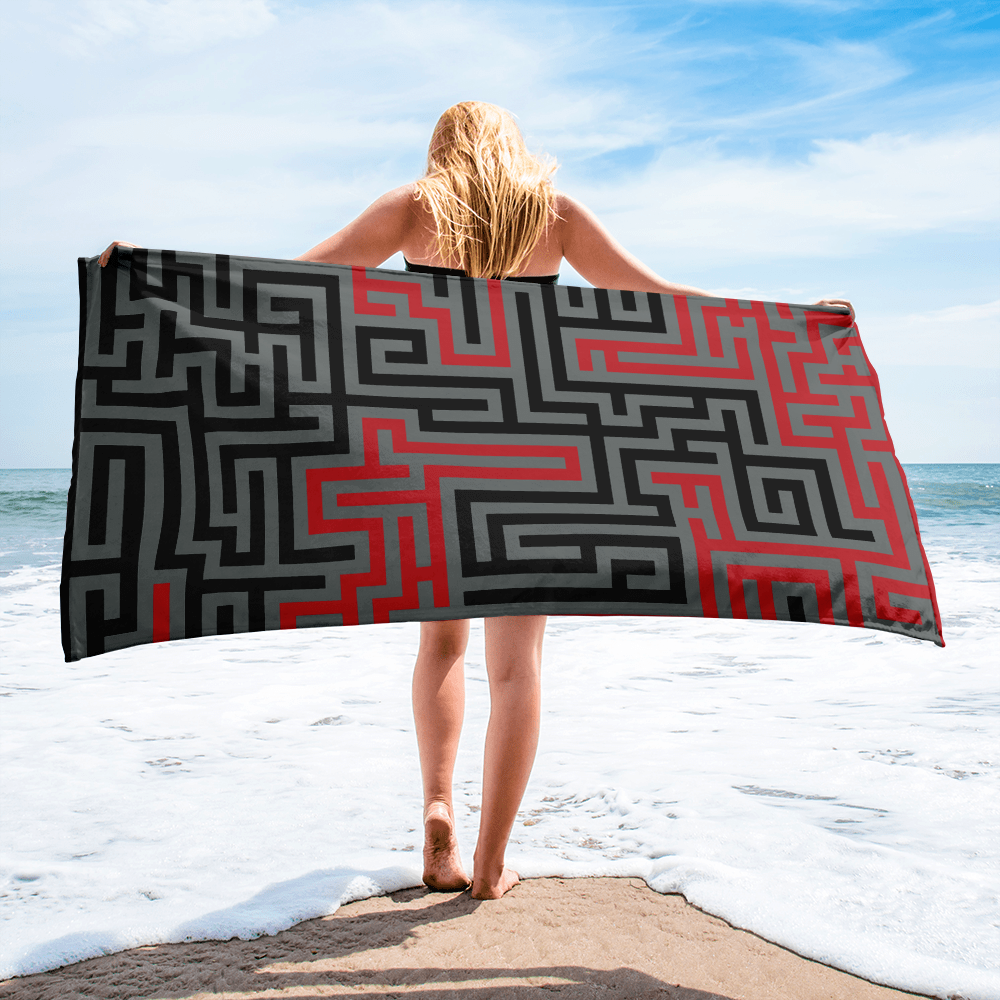 Maze Beach Towel