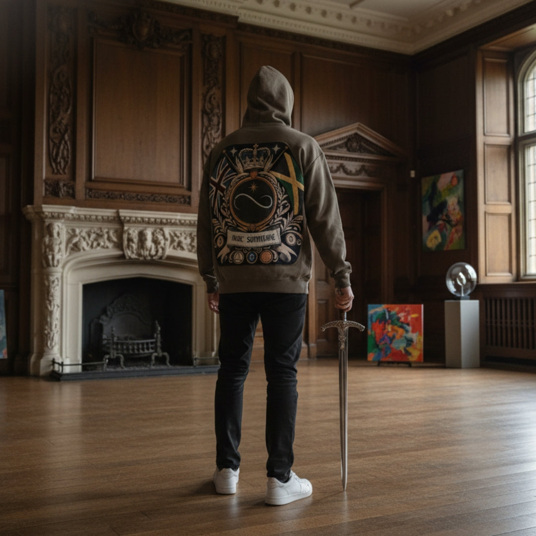 Theta Coat Of Arms Tapestry Hoodie