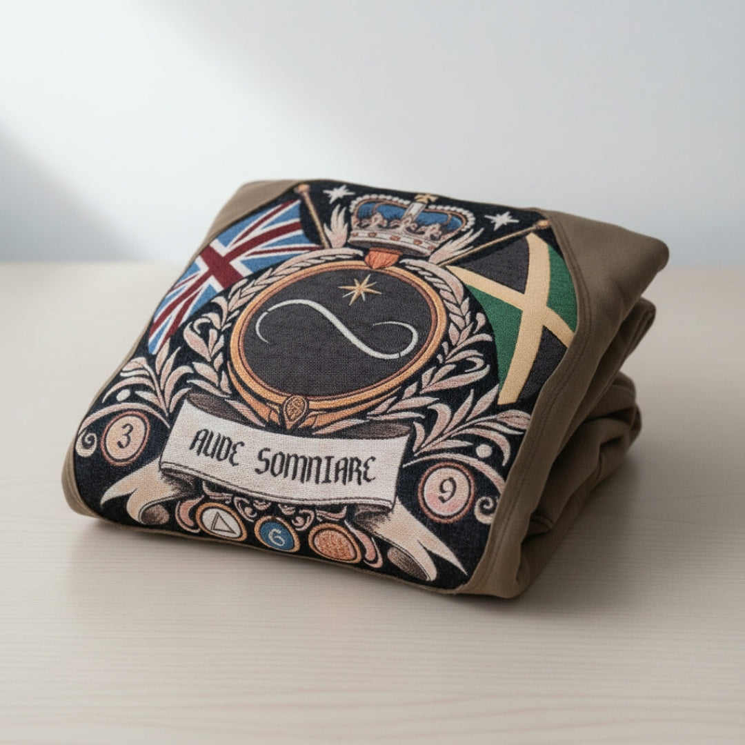 Theta Coat Of Arms Tapestry Hoodie