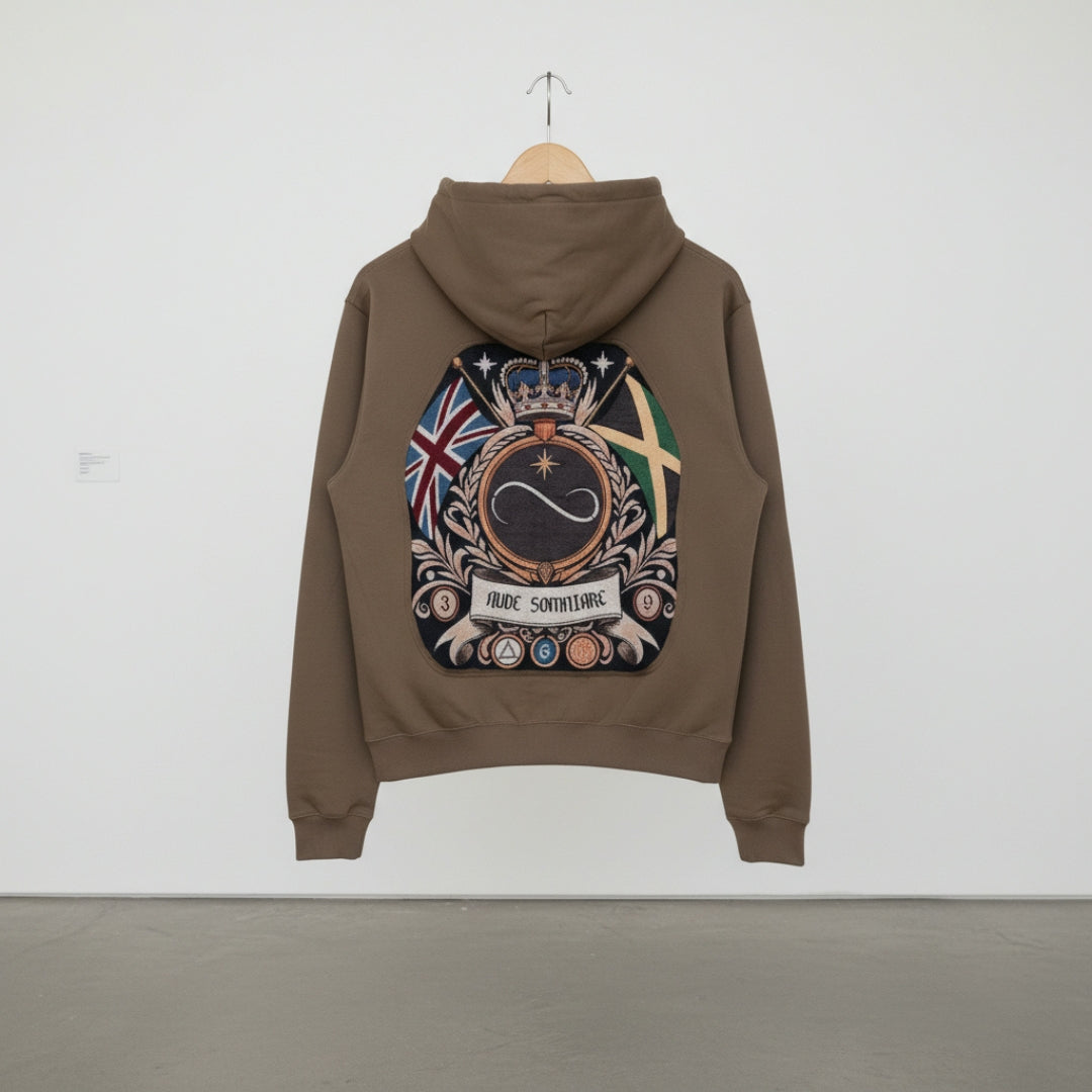Theta Coat Of Arms Tapestry Hoodie