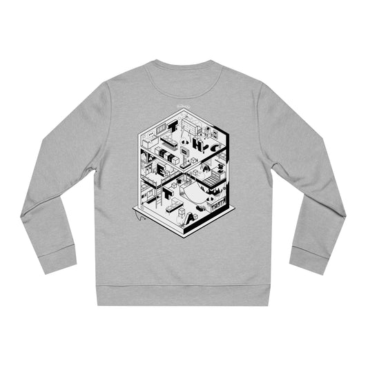 Theta Factory Graphic Sweatshirt-grey